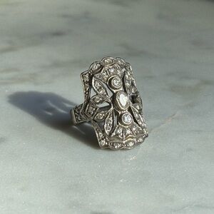 Gorgeous Sterling Silver Art Deco Ring